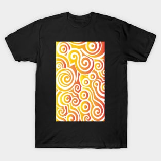 Whimsical Swirls Pattern T-Shirt